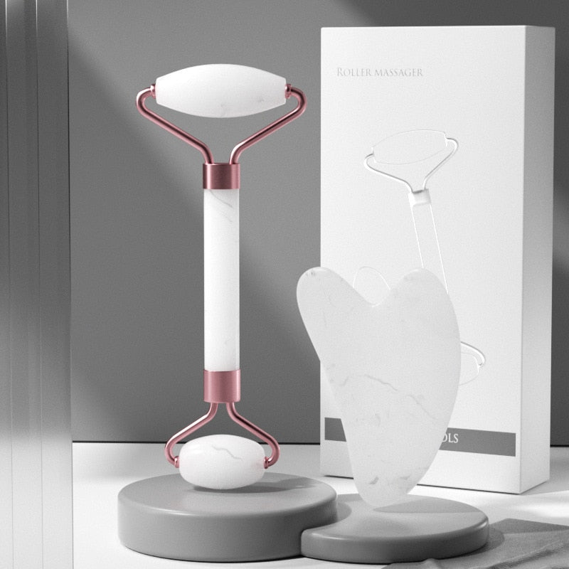 KIT ROLLER + PEDRA • MASSAGEM FACIAL