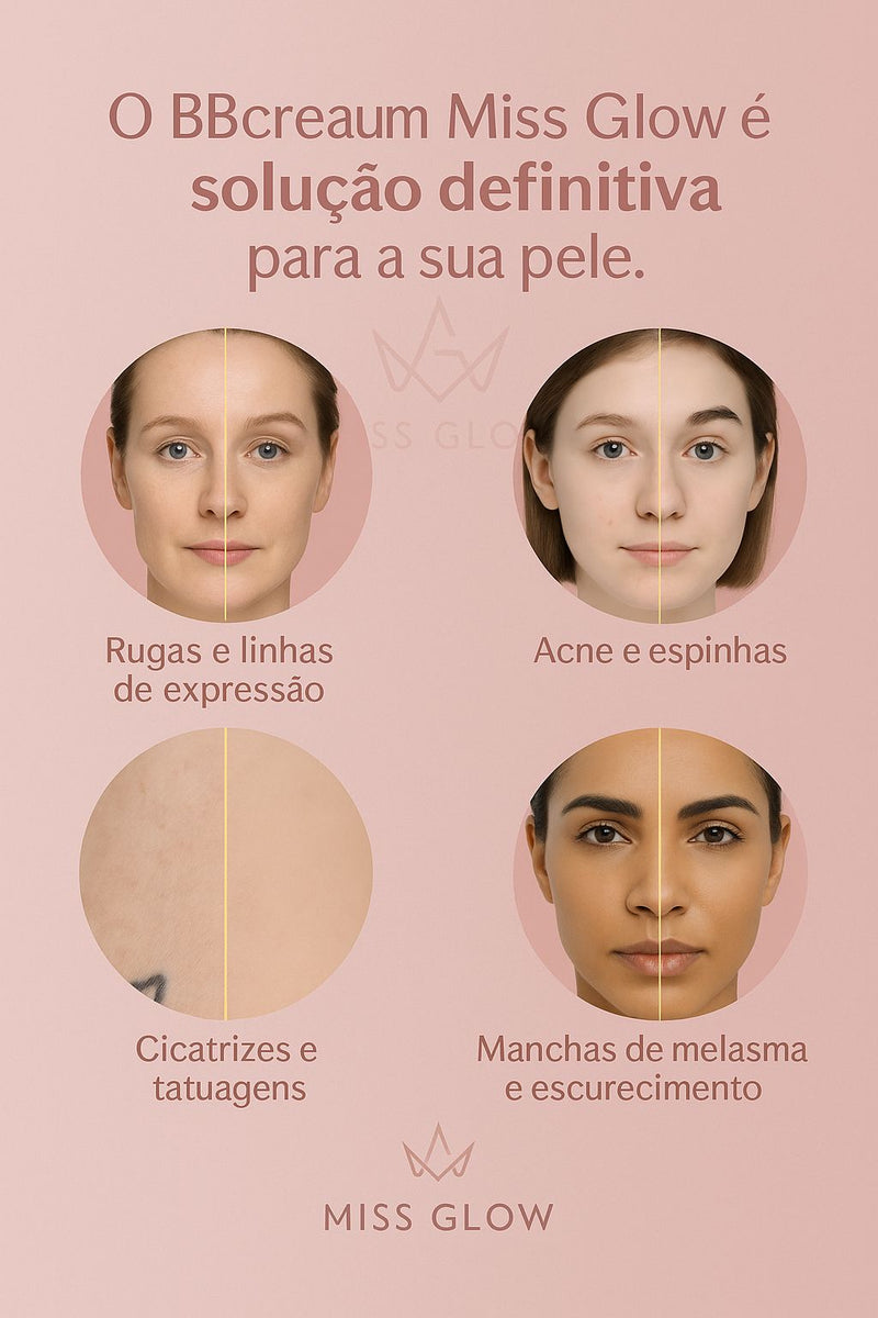 Base Profissional BB Crema Miss Glow [ Compre 1 Leve 2] + Brinde